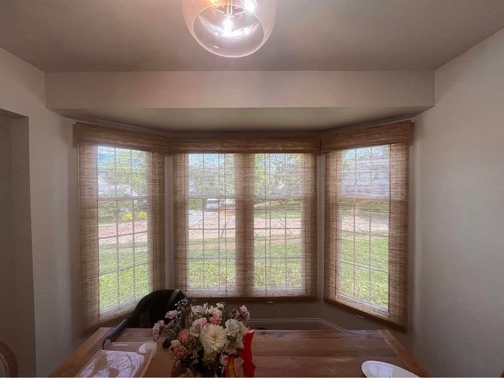 Gallery photos for Plantation Shutters Installed Across Two Bay Windows: Image #2